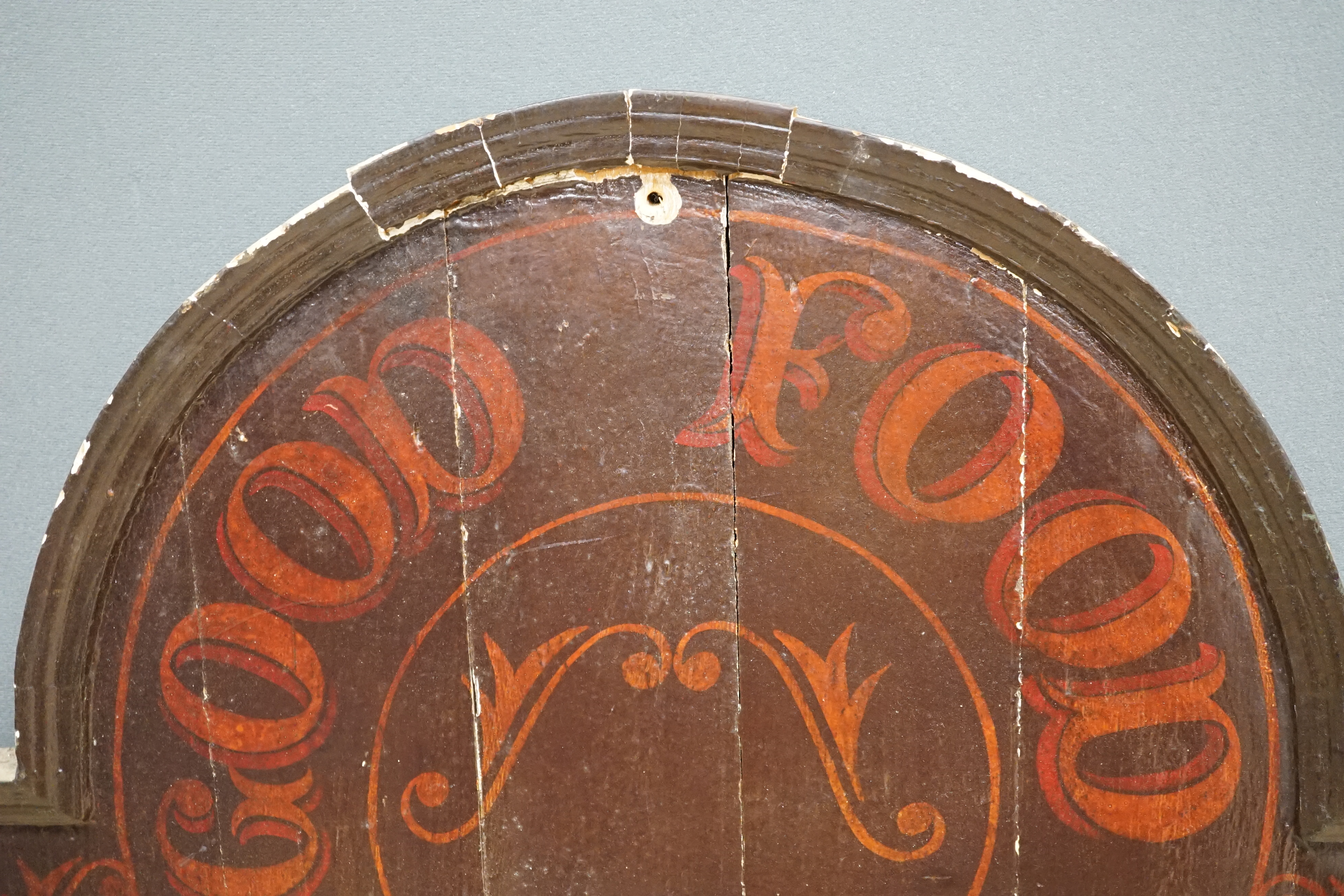 A 'Good Food' painted wood advertising sign, 93 x 74cm